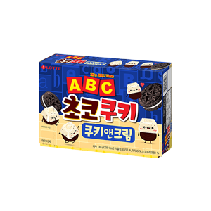 [초코]ABC 초코쿠키 쿠키앤크림 130g
