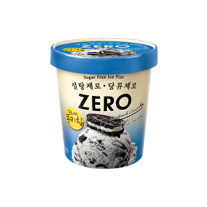[빙과][예약판매] ZERO 아이스 쿠키&amp;크림 파인트 474ml